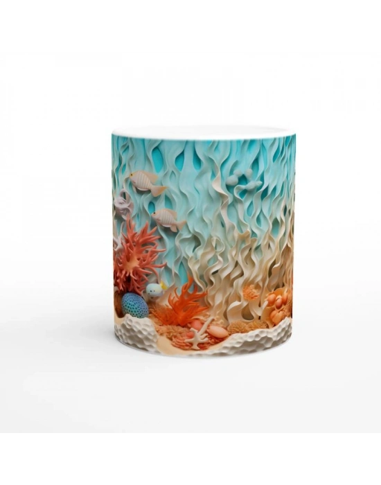 Mercan Dalgalarında Saklanan Güzellik Kupa Bardak