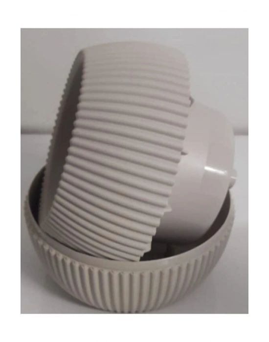 Mercan Saksı 2 Numara 0,35 Litre Su Hazneli Dekoratif Kaktüs Sukulent Saksı 11,8x9,2 cm