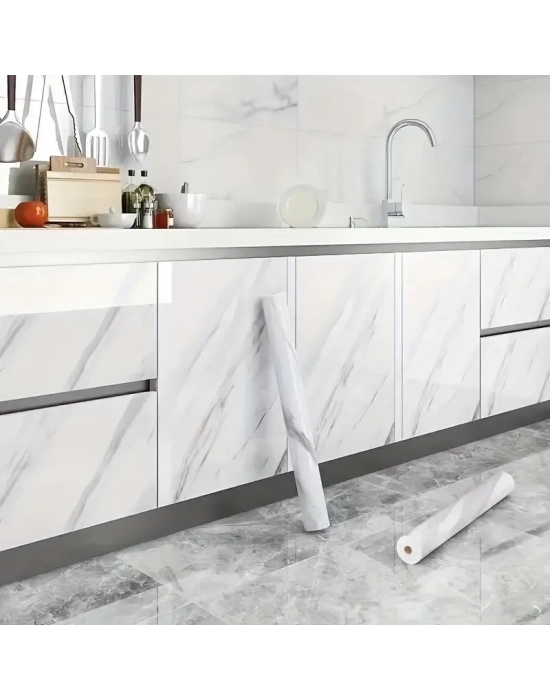 Mermer Desenli Kaplama Kağıdı 5 Metre