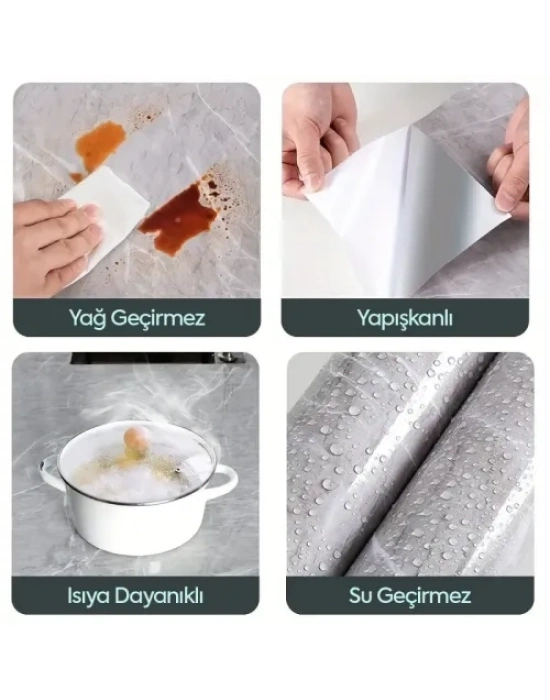 Mermer Desenli Kaplama Kağıdı 5 Metre