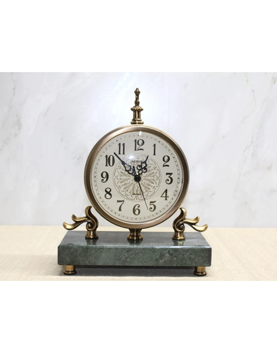 Mermer Tabanlı Masaüstü Saat