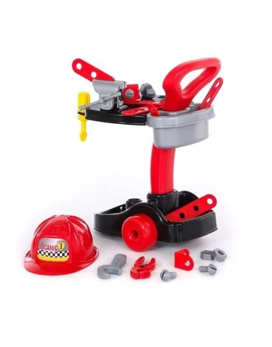 Meslek Setleri  - Mekanik-  Tekerlekli Tamir Seti  Tezgahı 51 cm - 27 parça