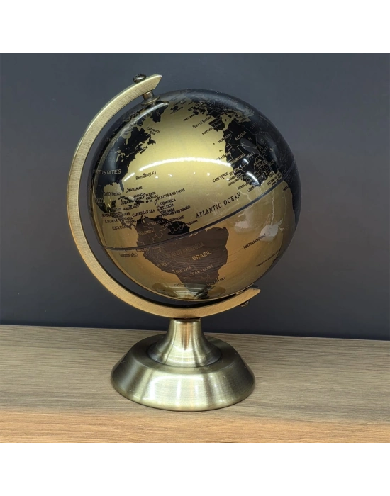 Metal Ayaklı Gold Dünya Küresi