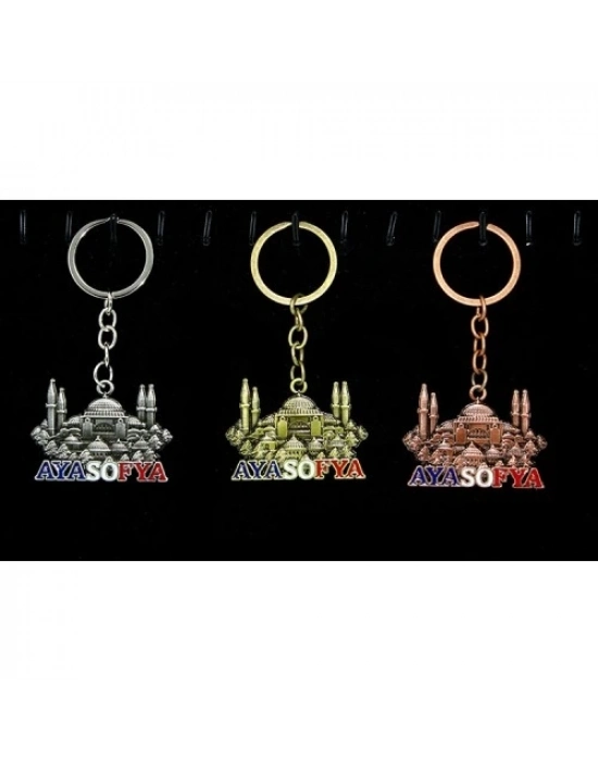 Metal Ayasofya Anahtarlık