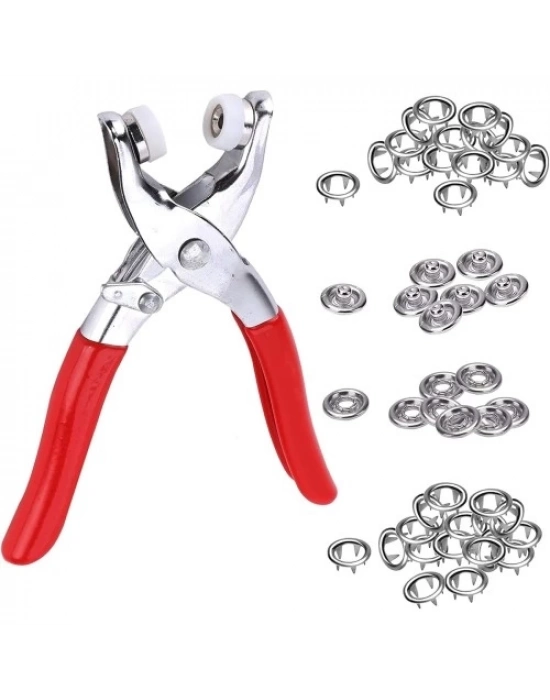 Metal Çıtçıt Pensesi ve Düğme Seti