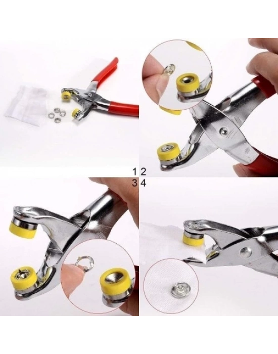 Metal Çıtçıt Pensesi ve Düğme Seti