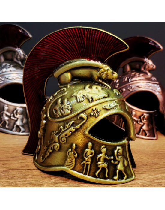 Metal Dekoratif Şövalye Miğferi