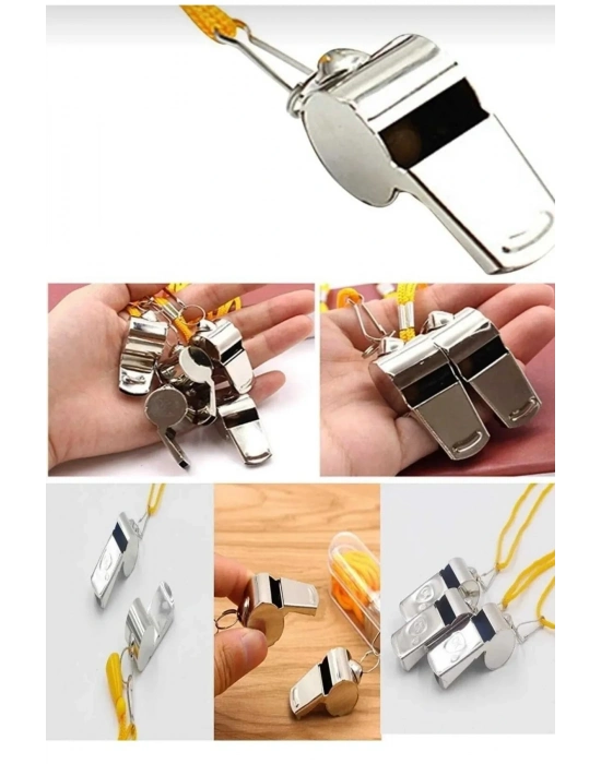 Metal Düdük - Hakem Düdüğü - Deprem Düdüğü - Kamp Düdüğü