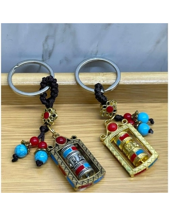 Metal Feng Shui Şans Çarkı Anahtarlık Model 2