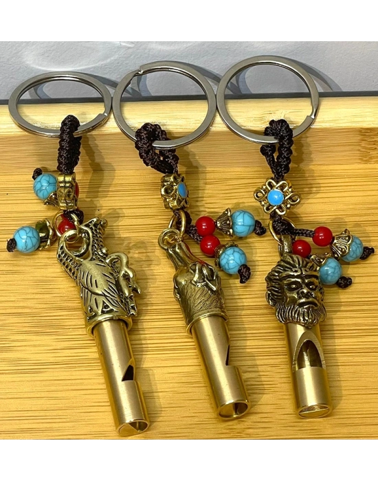 Metal Figürlü Düdük Anahtarlık