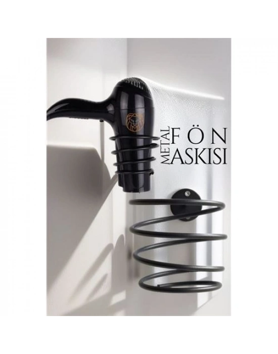 Metal Fön Askısı SİYAH 719680
