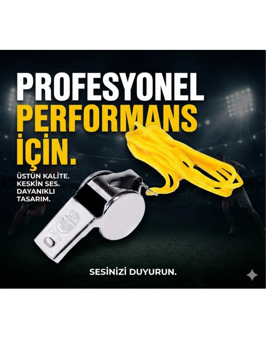 Metal Ipli Hakem Ve Deprem Düdüğü (24lü)