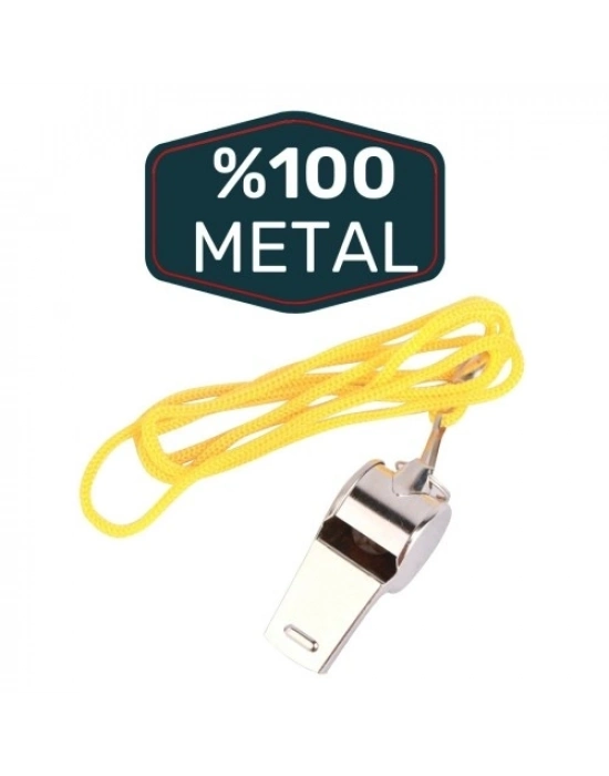 Metal Ipli Hakem ve Deprem Düdüğü (24lü)
