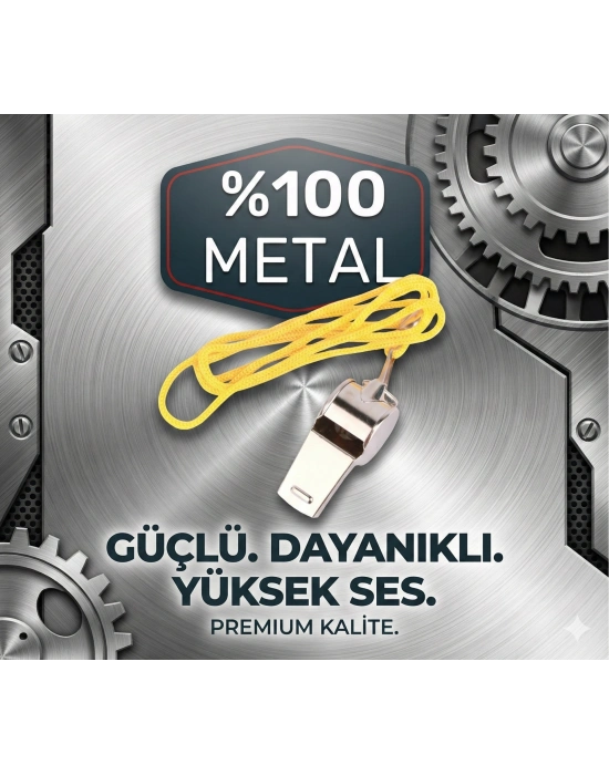 Metal Ipli Hakem Ve Deprem Düdüğü (24lü)