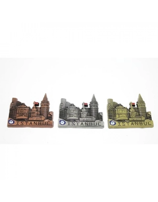 Metal İstanbul Temalı Yöresel Magnet Model 3