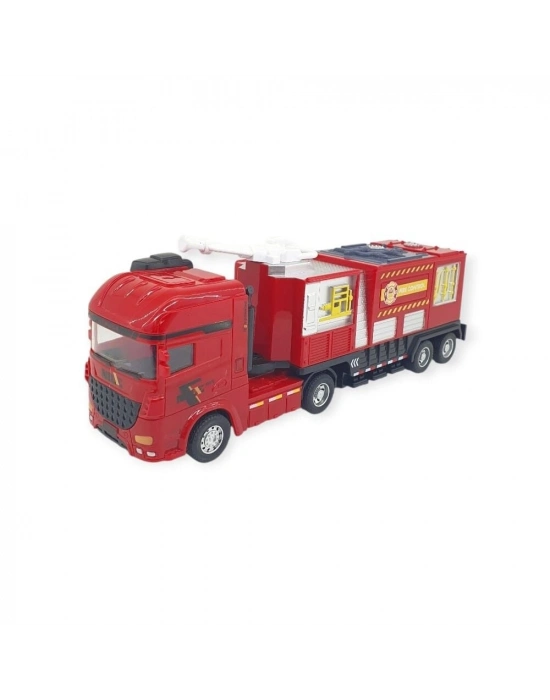 Metal İtfaiye Arabası - Arazöz 26cm - 706-45