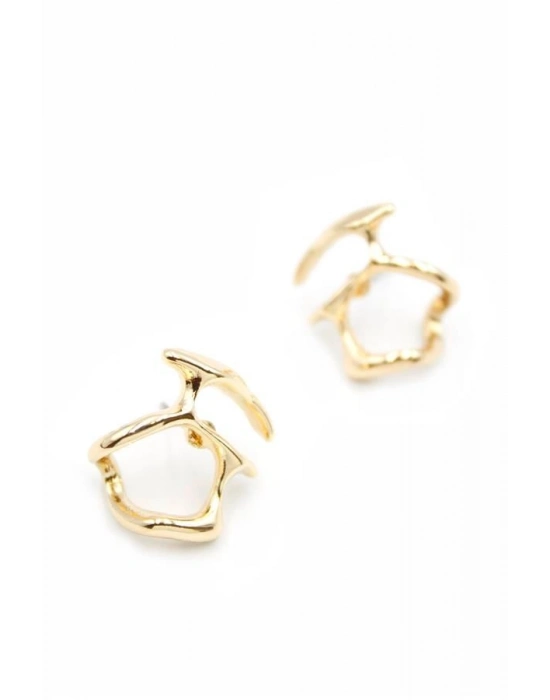 Metal Küpe - Altın