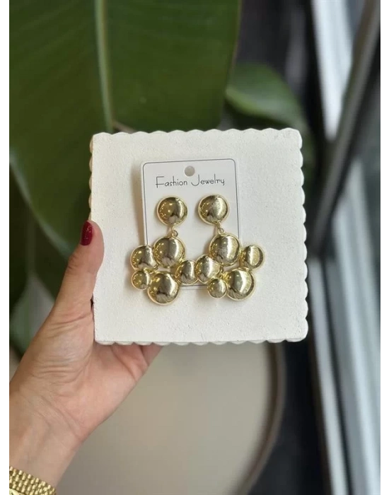 Metal Küpe - Altın