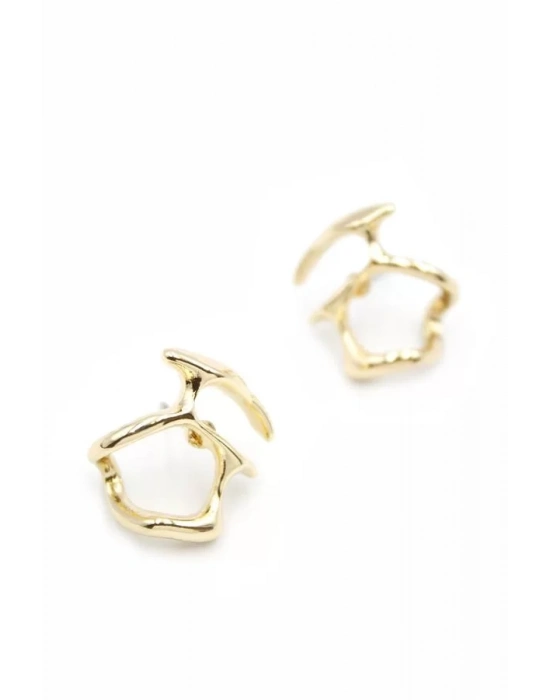 Metal Küpe - Altın