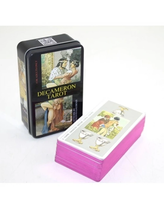 Metal Kutulu Tarot Kartı Decameron