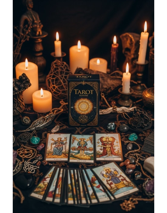 Metal Kutulu Tarot Kartı Witches Tarot