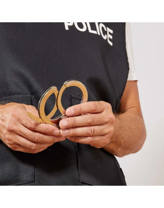 Metal Malzemeden İmal Anahtarlı Oyuncak Polis Si