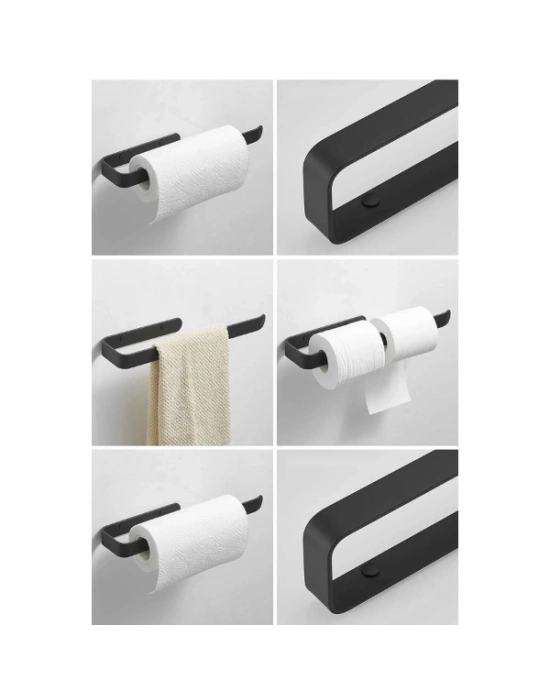 Metal Mat Siyah Havluluk