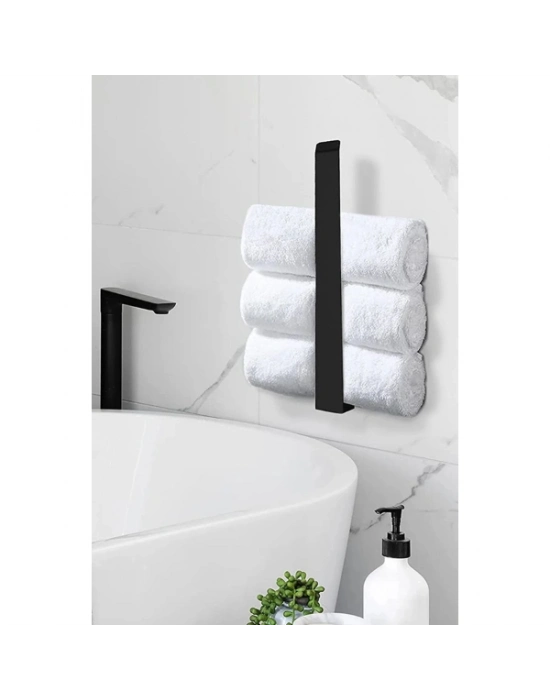 Metal Mat Siyah Havluluk