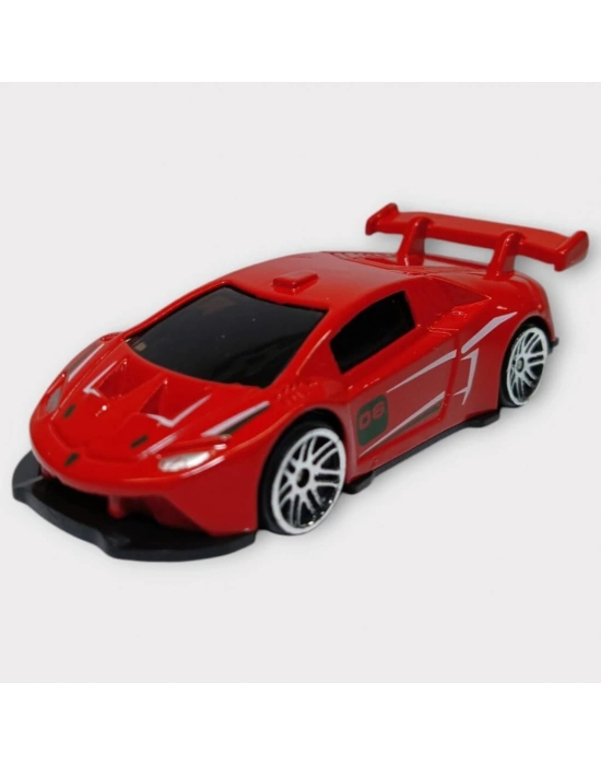 Metal Mini Arabalar  8 cm - Kırmızı - 3