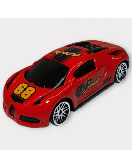 Metal Mini Arabalar  8 cm - Kırmızı - 4