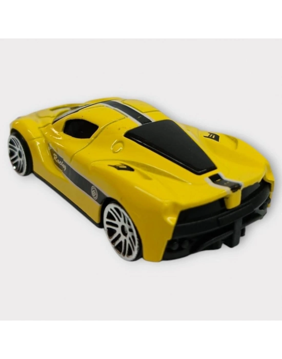 Metal Mini Arabalar  8 cm - Sarı - 3