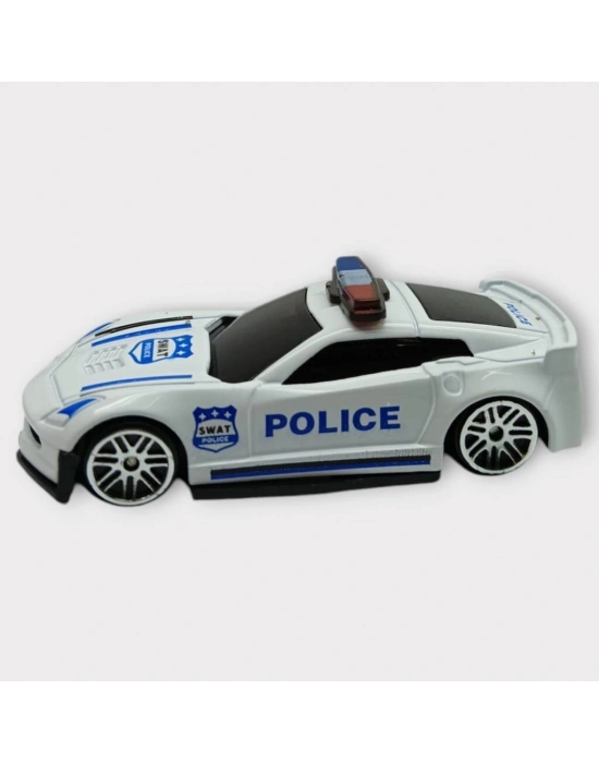 Metal Mini Polis Arabası  8 cm - Polis - 1
