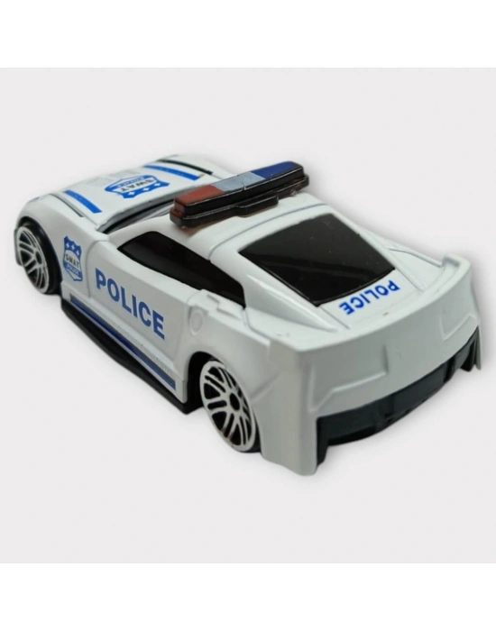 Metal Mini Polis Arabası  8 cm - Polis - 1