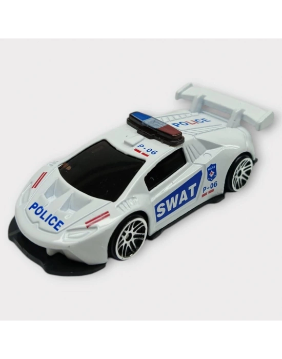 Metal Mini Polis Arabası  8 cm - Polis - 3