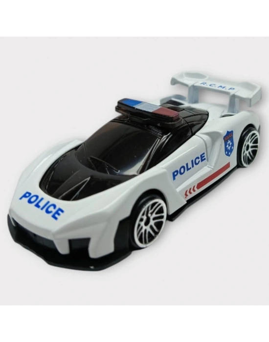 Metal Mini Polis Arabası  8 cm - Polis - 4