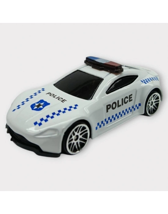 Metal Mini Polis Arabası  8 cm - Polis - 5