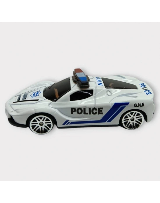 Metal Mini Polis Arabası  8 cm - Polis - 7