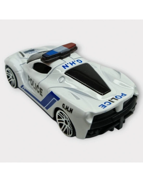 Metal Mini Polis Arabası  8 cm - Polis - 7