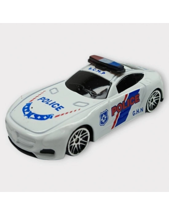 Metal Mini Polis Arabası  8 cm - Polis - 8