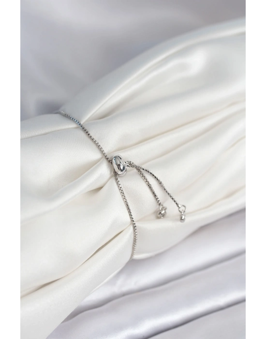 Yıldız Model Asansörlü Gümüş Renk Kadın Bileklik