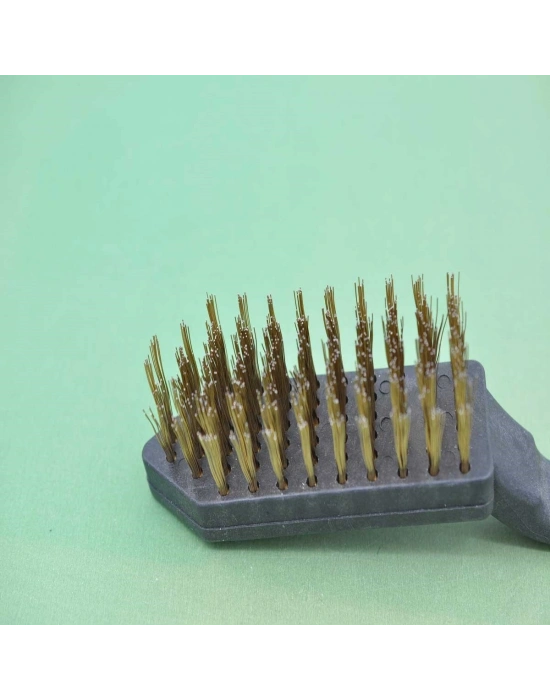 ®  Metal Tel Fırça Plastik Saplı Pas Kir Sökme Temizleme Fırçası