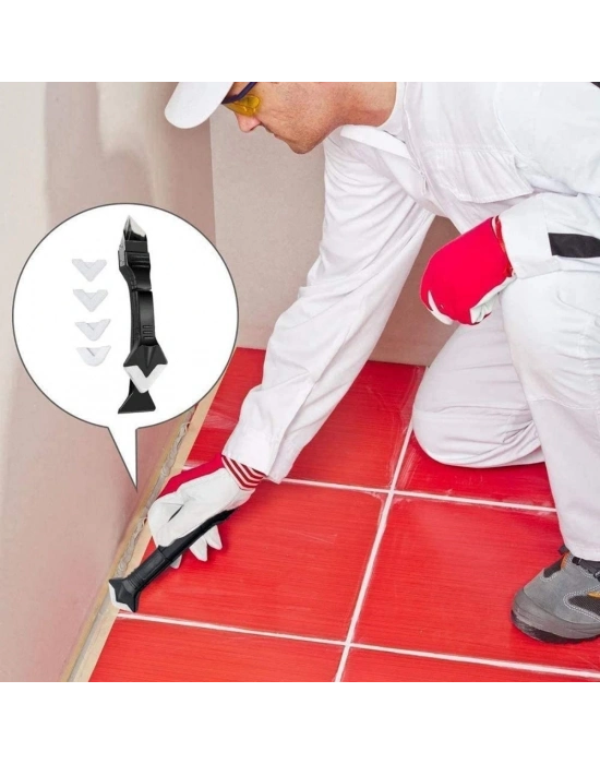 Metal Uçlu Lavabo Küvet Fayans Derz Silikon Sökme Ve Uygulama Seti