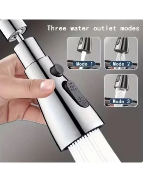 Metalik Musluk Başlığı 3 Fonksiyon