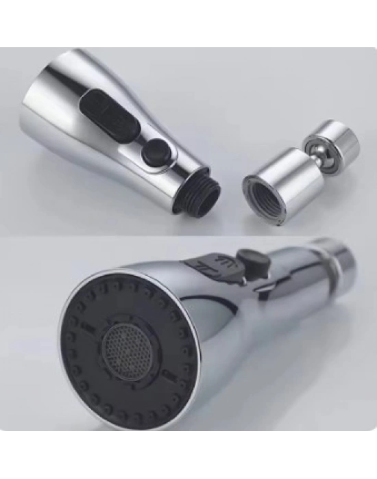 Metalik Musluk Başlığı 3 Fonksiyon