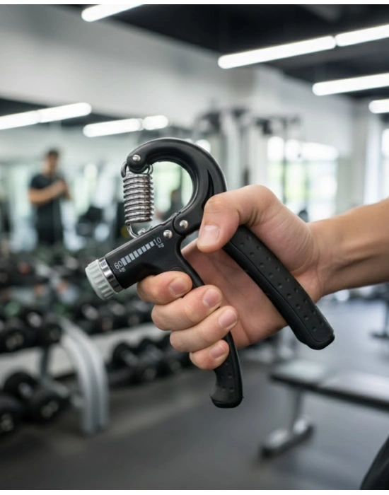 ® Ayarlanabilir El Yayı Sayaçlı Paslanmaz Çelik 5–60 Kg Direnç