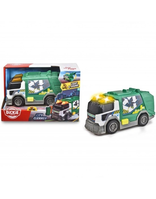 ®  Dickie Sesli ve Işıklı Geri Dönüşüm Çöp Kamyonu