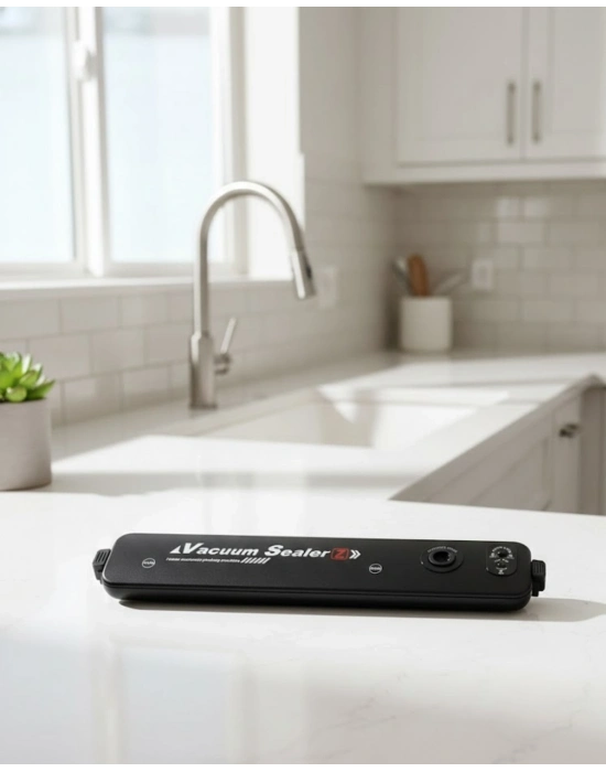 ® Gıdaları Uzun Süre Koruyan Ev Tipi Vakumlama ve Yapıştırma Makinesi