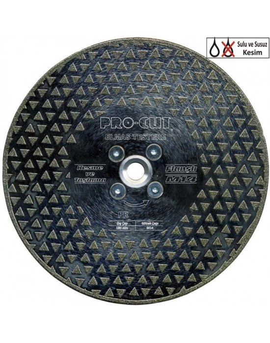 ® Procut 50959 DTF 180 Elmas Flanşlı Kesme Taşlama M14