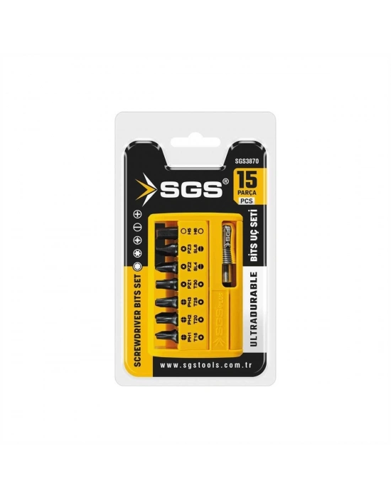 ® Sgs 3870 Bits Uç Seti 15 Parça