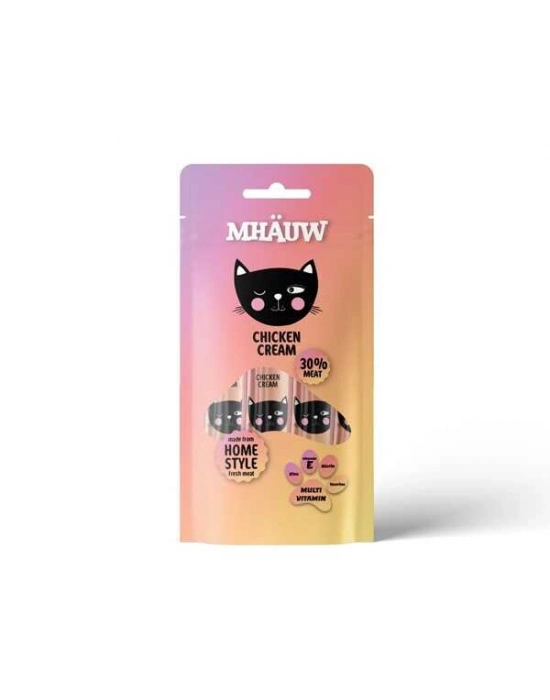 Mhauw Tavuklu Multi Vitaminli Kedi Ödül Maması 4x15 Gr